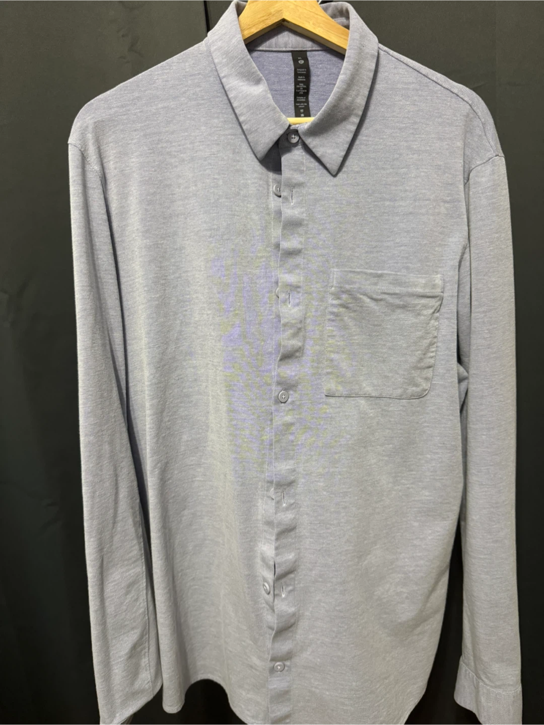 Lululemon Commission Long-Sleeve Shirt Pocket XL - Powder Blue - photo 2