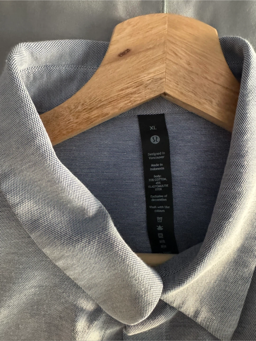 Lululemon Commission Long-Sleeve Shirt Pocket XL - Powder Blue - photo 3