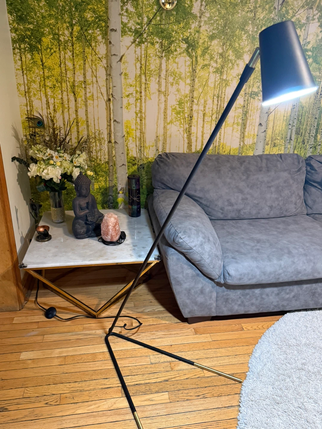 Modern Black Tripod Floor Lamp – Mid Century Style - photo 2