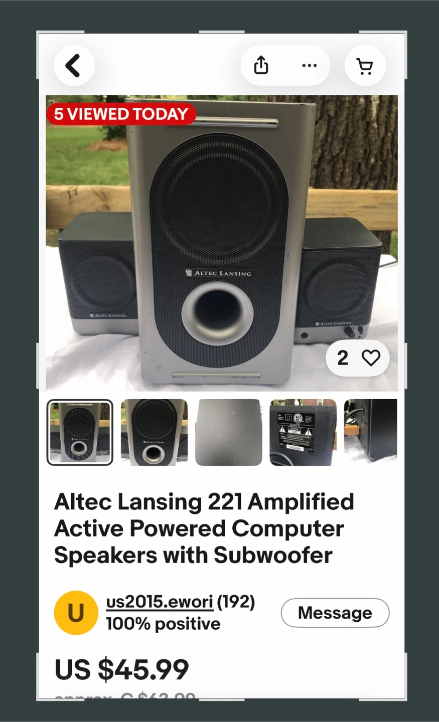 Altec Lansing 221 , 3 way speaker system - photo 4