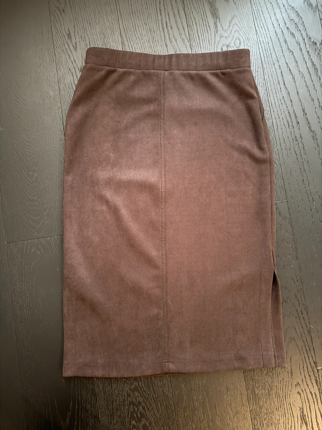 Dark Brown (faux) Suede Skirt 🥕