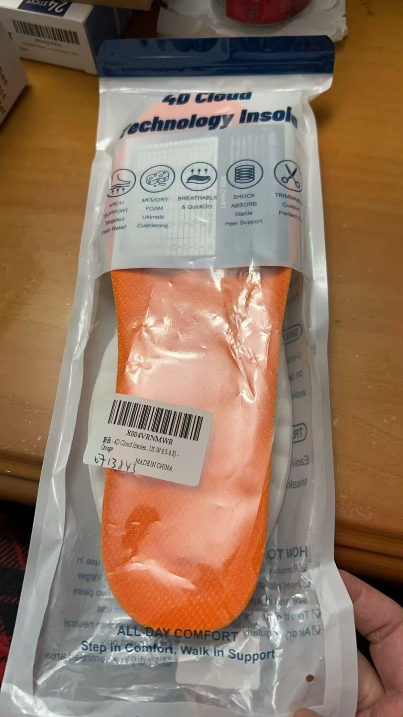 4D Cloud Technology Memory Foam Insoles for Shoes - photo 5