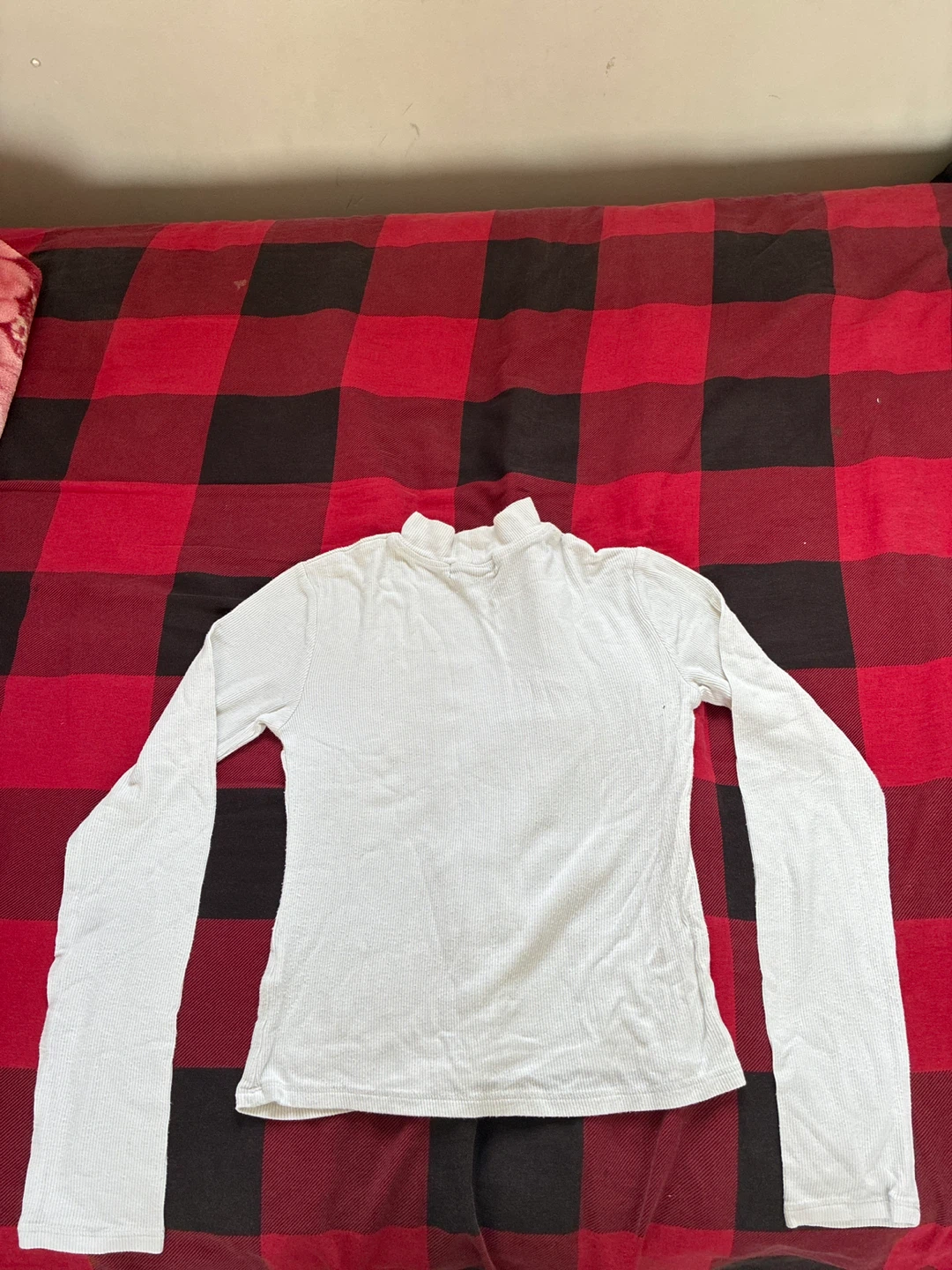 Streetwear Society White Ribbed Mock Neck Top - Size S - photo 2