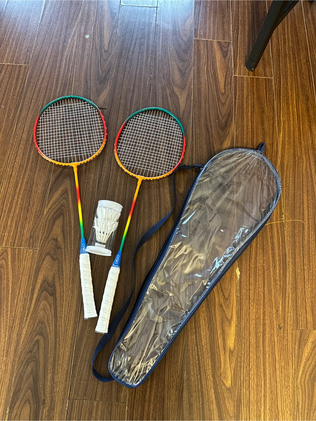 Badminton Set with 2 Racquets and Shuttlecocks