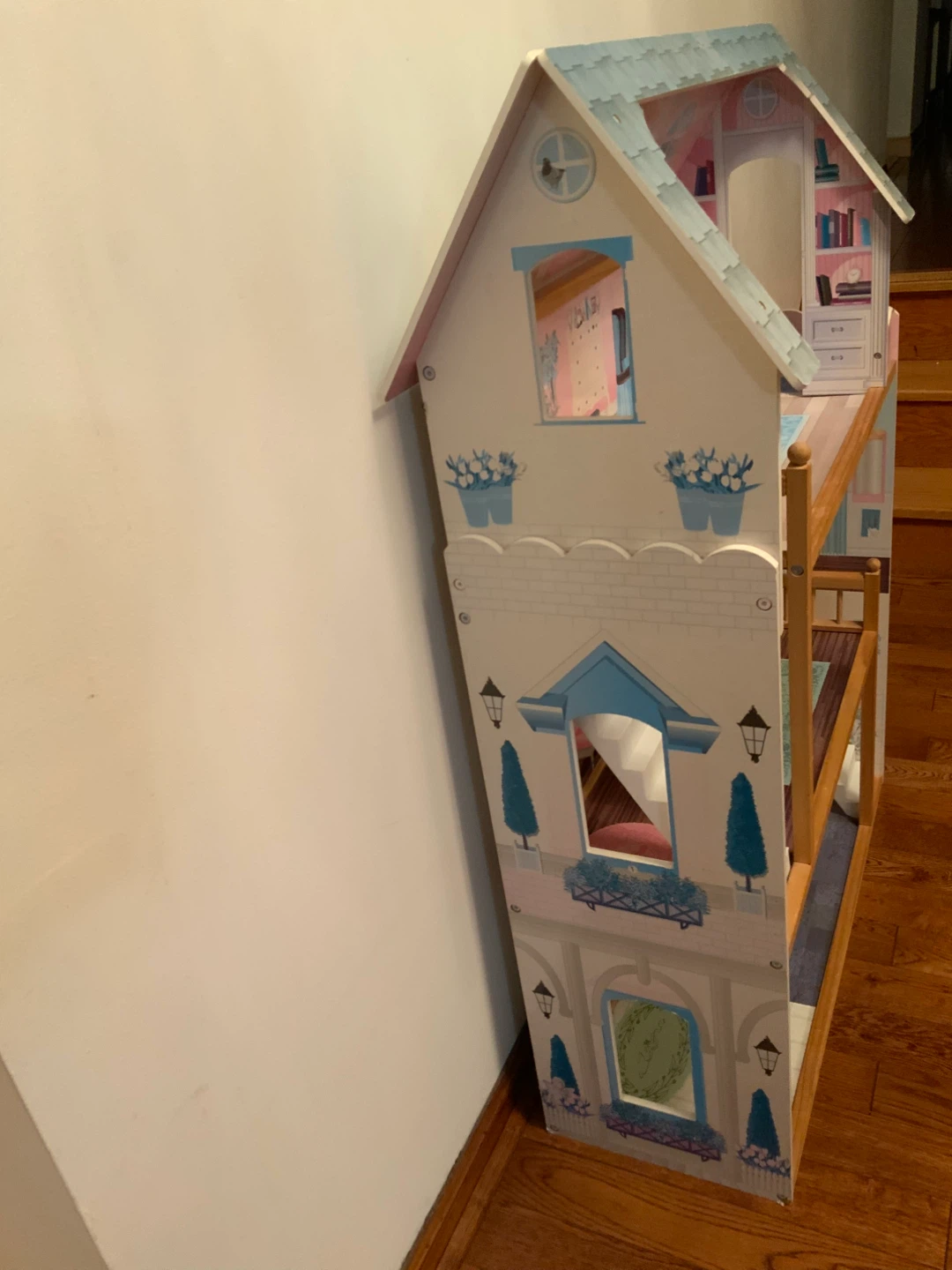 Wooden Dollhouse with Furniture - photo 3