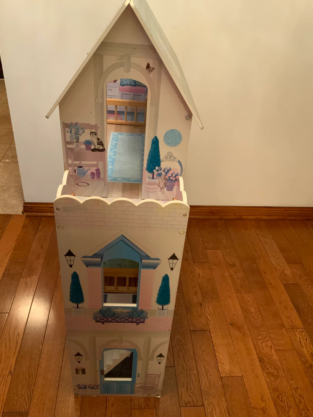 Wooden Dollhouse with Furniture - photo 4