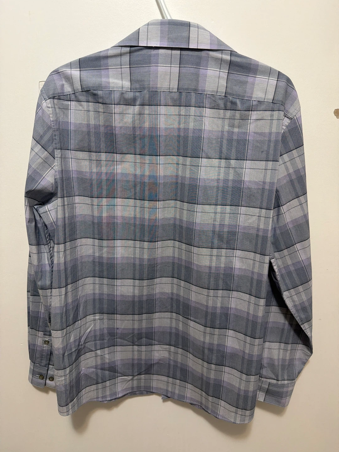 Calvin Klein All-Season Stretch Slim Fit Plaid Dress Shirt - photo 5