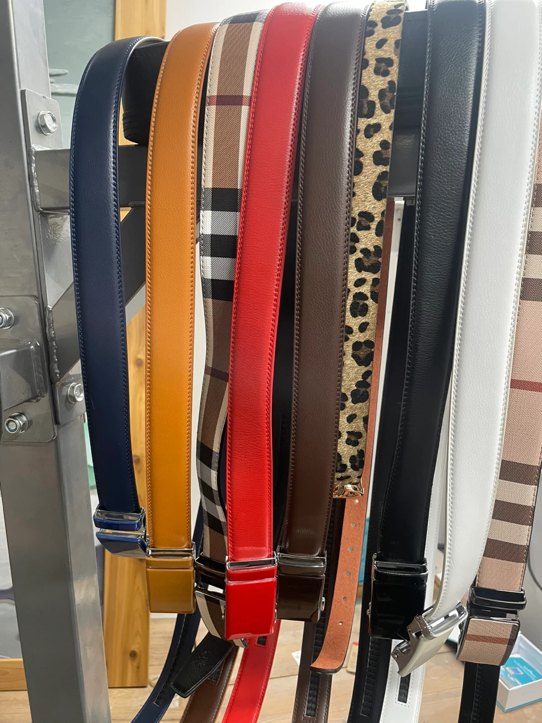 Assortment of brand new belts