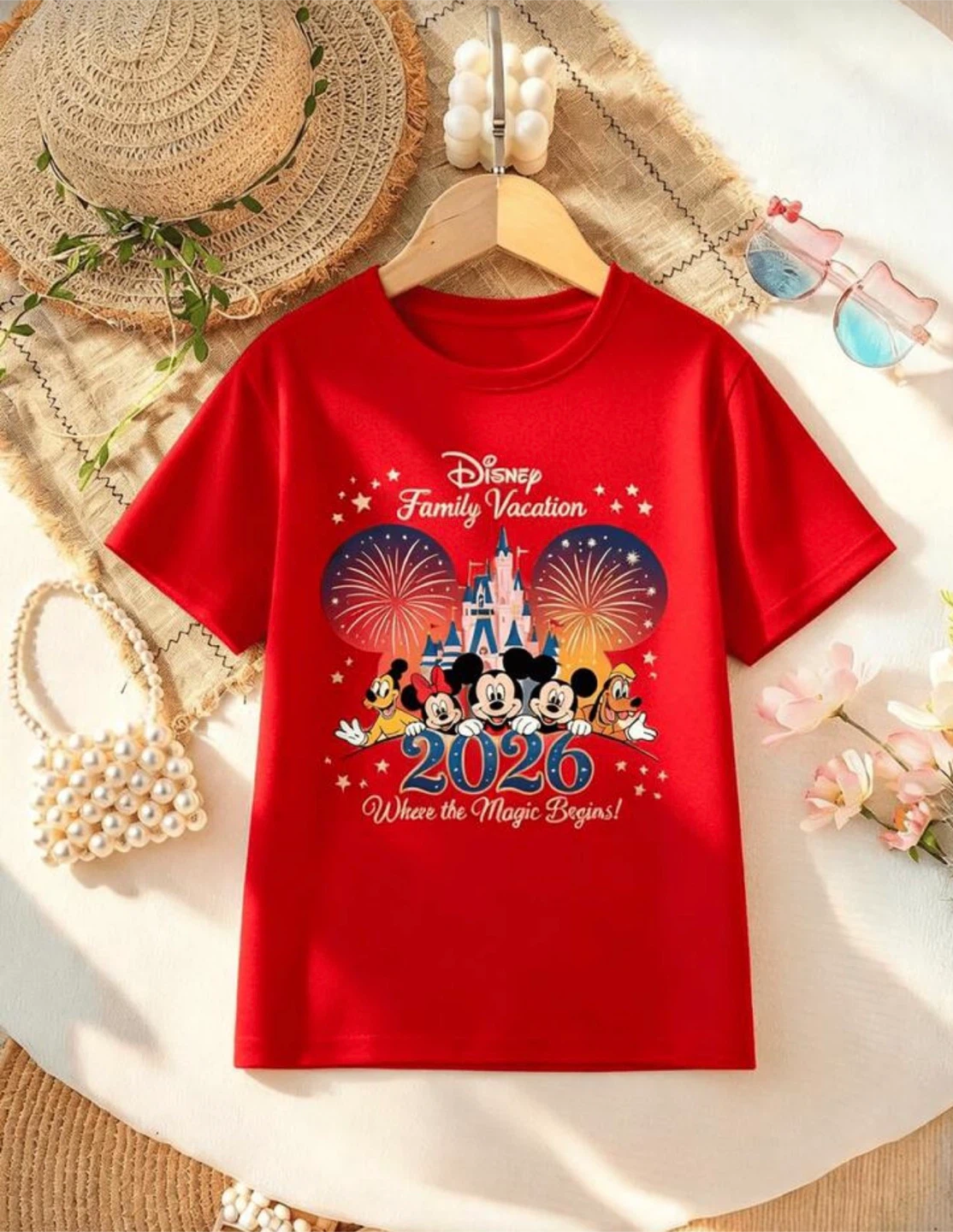 Disney Family Vacation 2026 T-Shirt 3 small size 3 medium