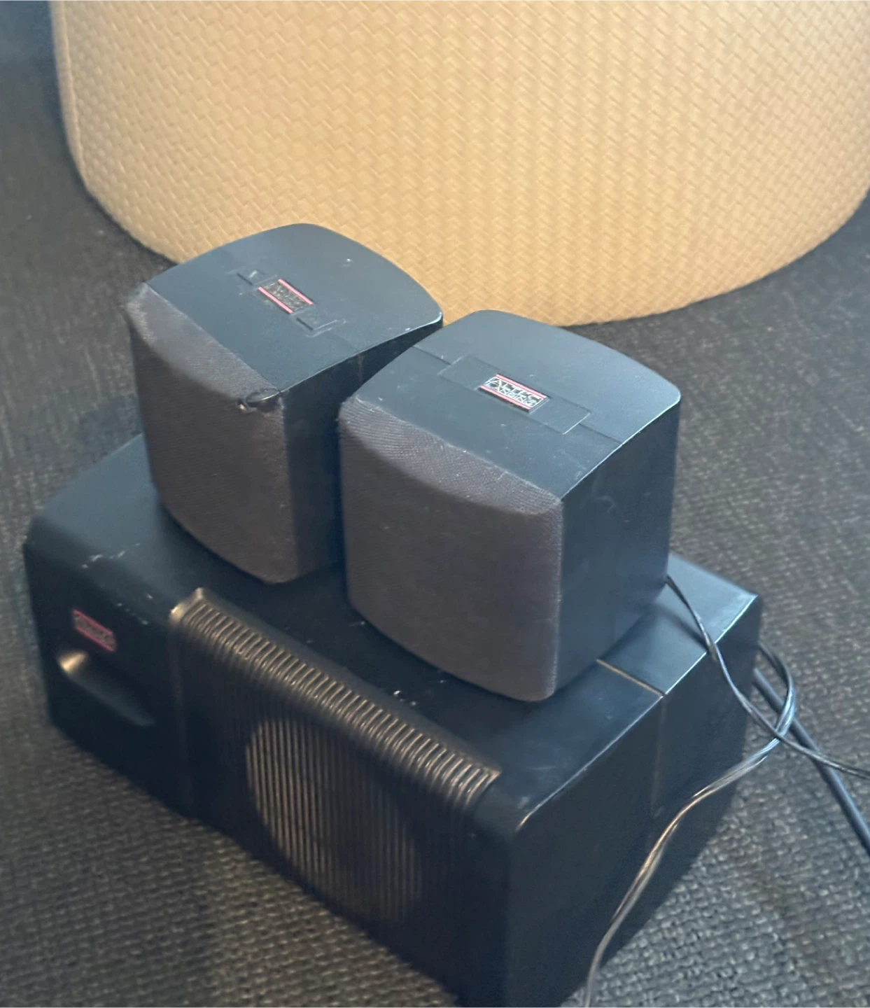 Vintage Altec Lansing Powered Speaker with Subwoofer