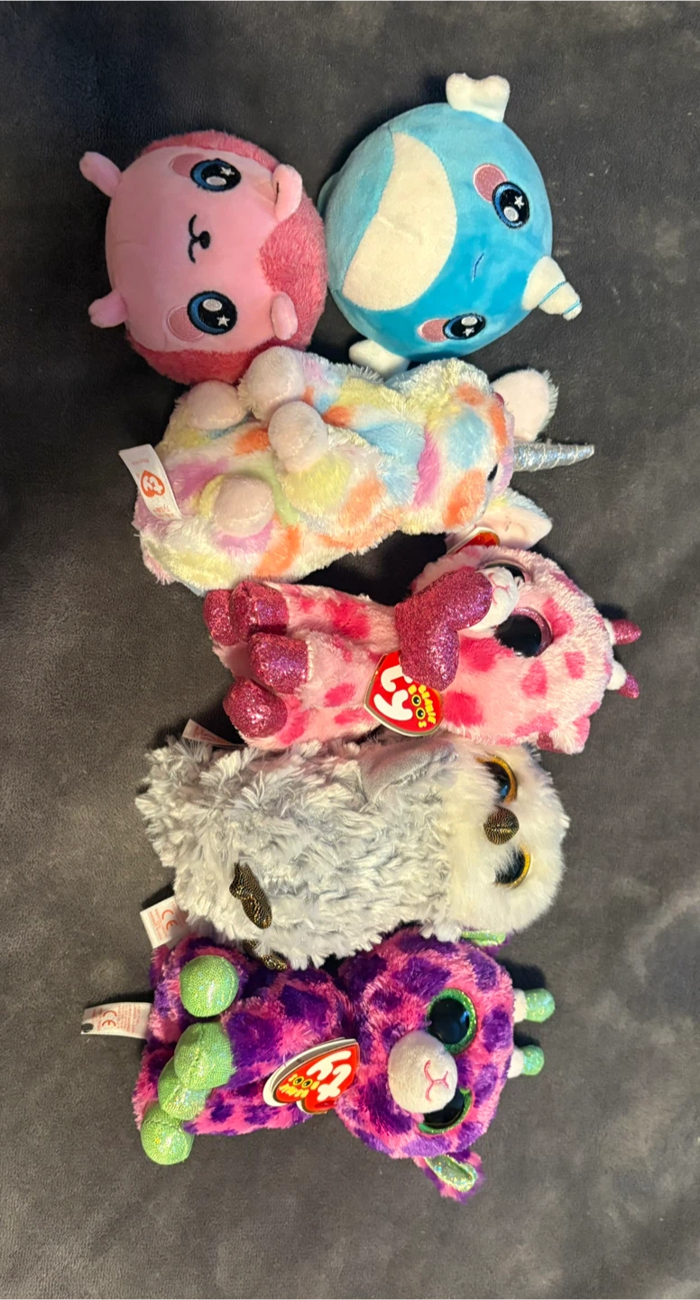 Collection of Ty Beanie Boos Plush Toys
