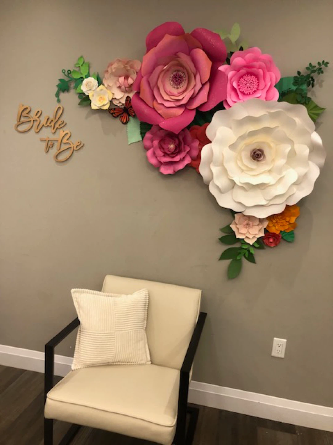 Paper Flower Wall Decor Set - photo 2