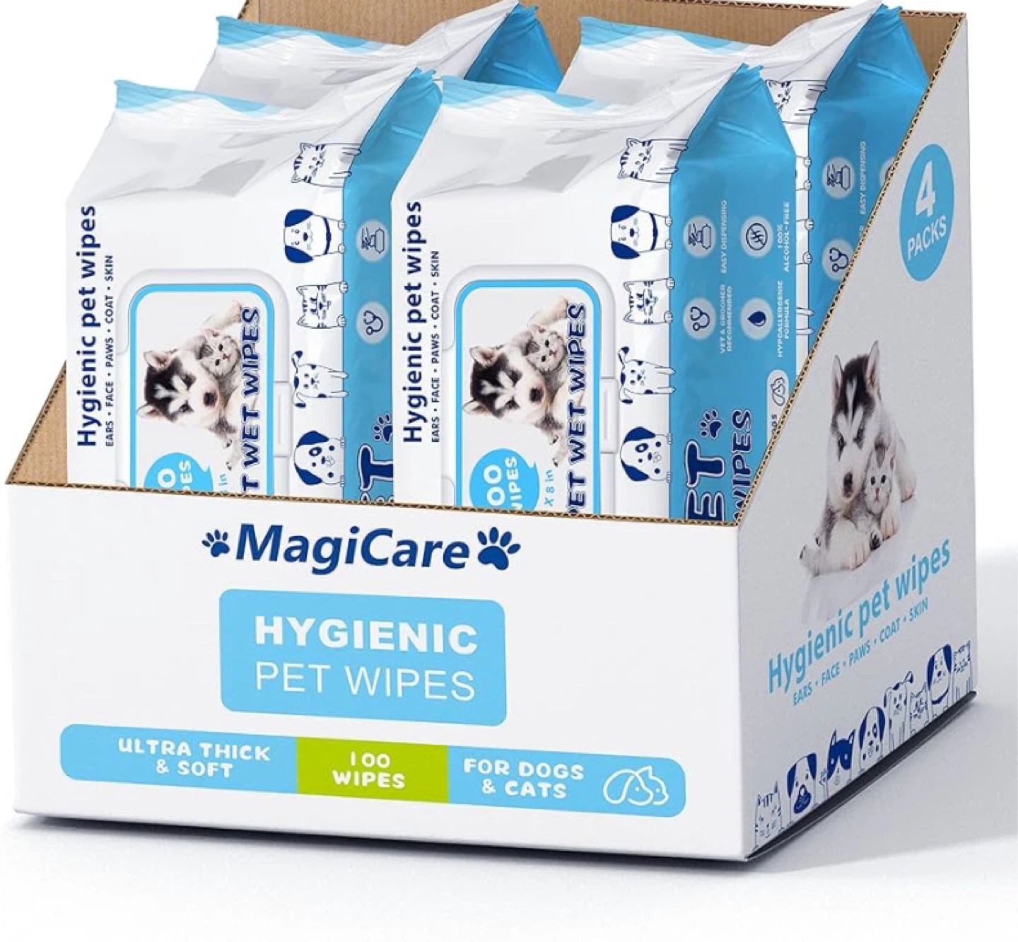 MagiCare Hygienic Pet Wipes - 400 Count