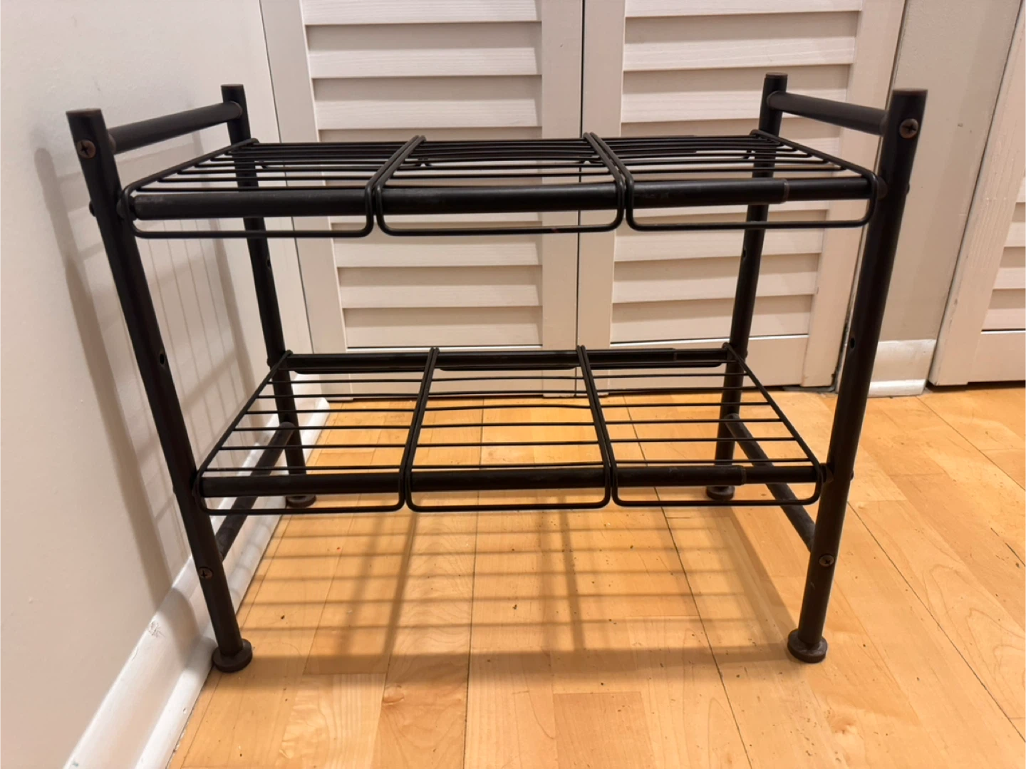 2-Tier Metal Wire Bathroom Storage - photo 2