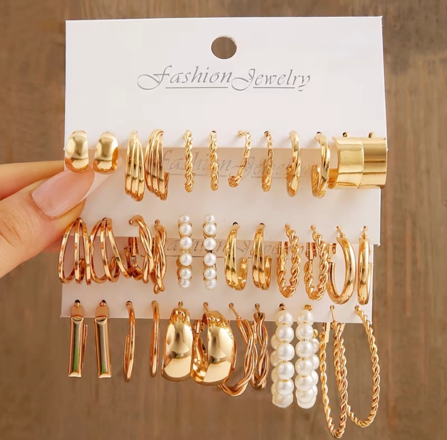 Fashion Jewelry Set - Gold Tone Bracelets & Earrings - photo 5