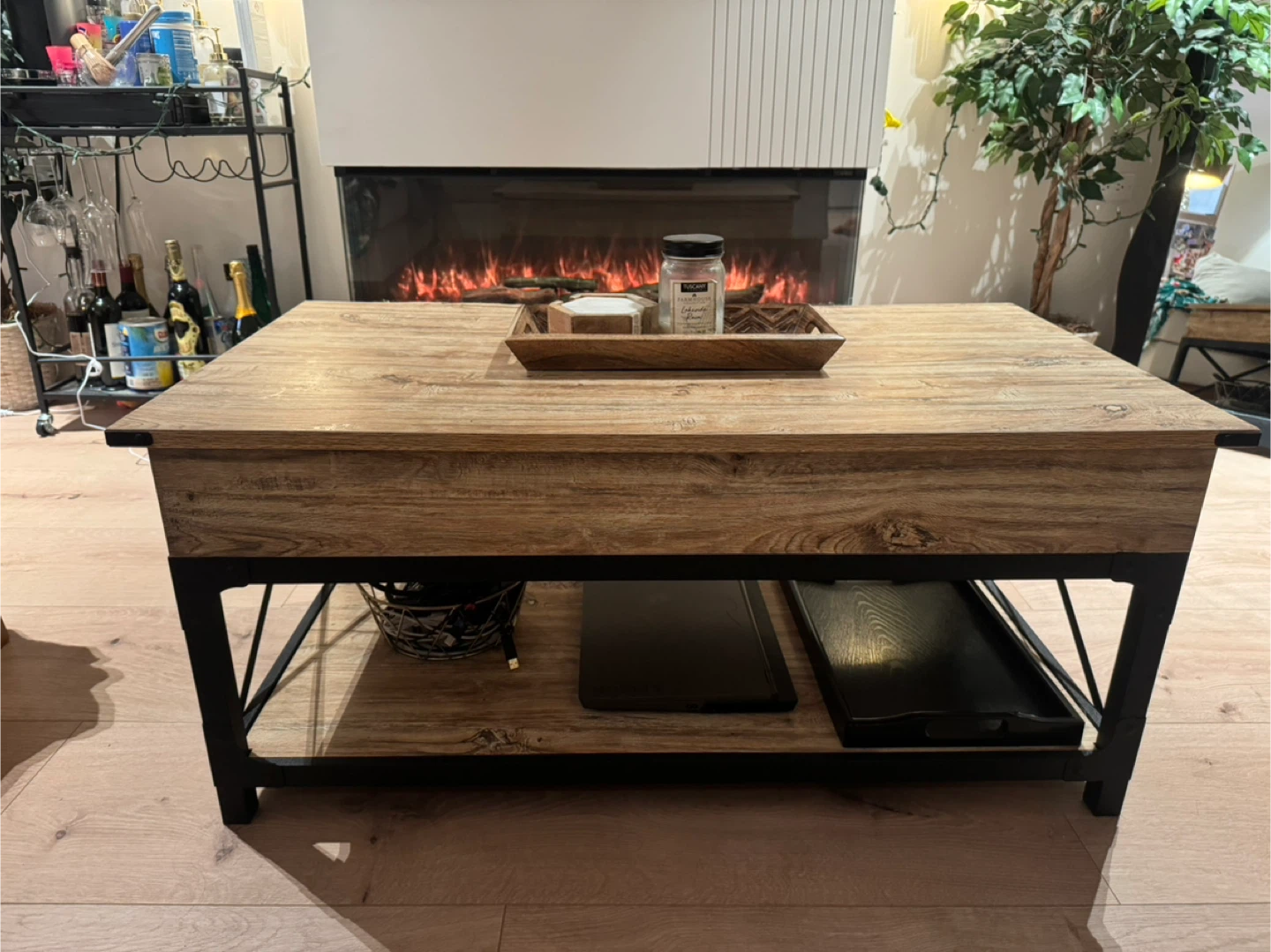Coffee table with storage
