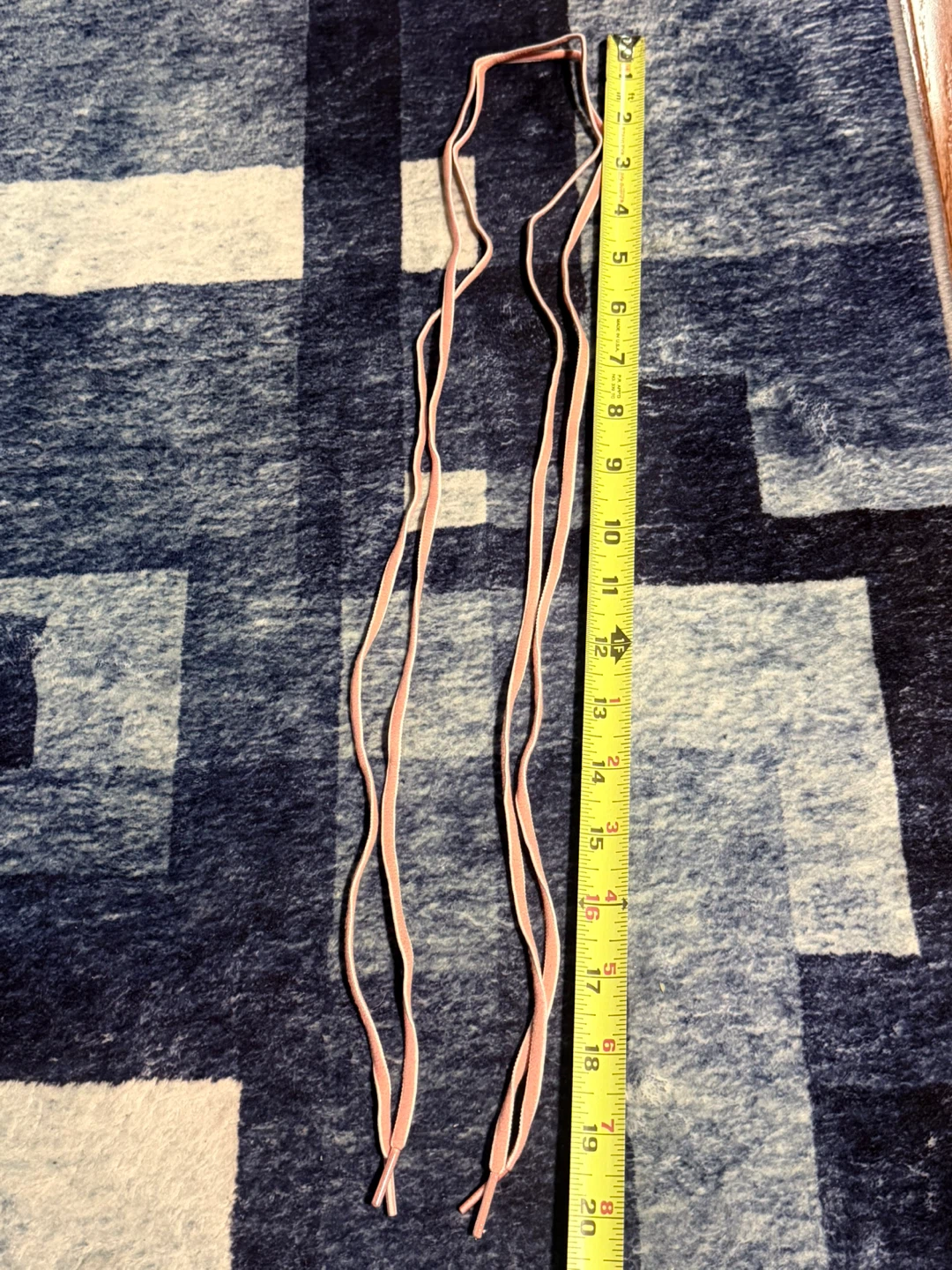 Pink and White Striped Shoelaces - photo 3