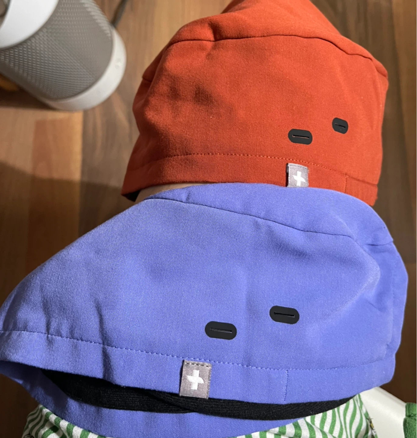 2x Figs Scrub Caps - Blue & Orange