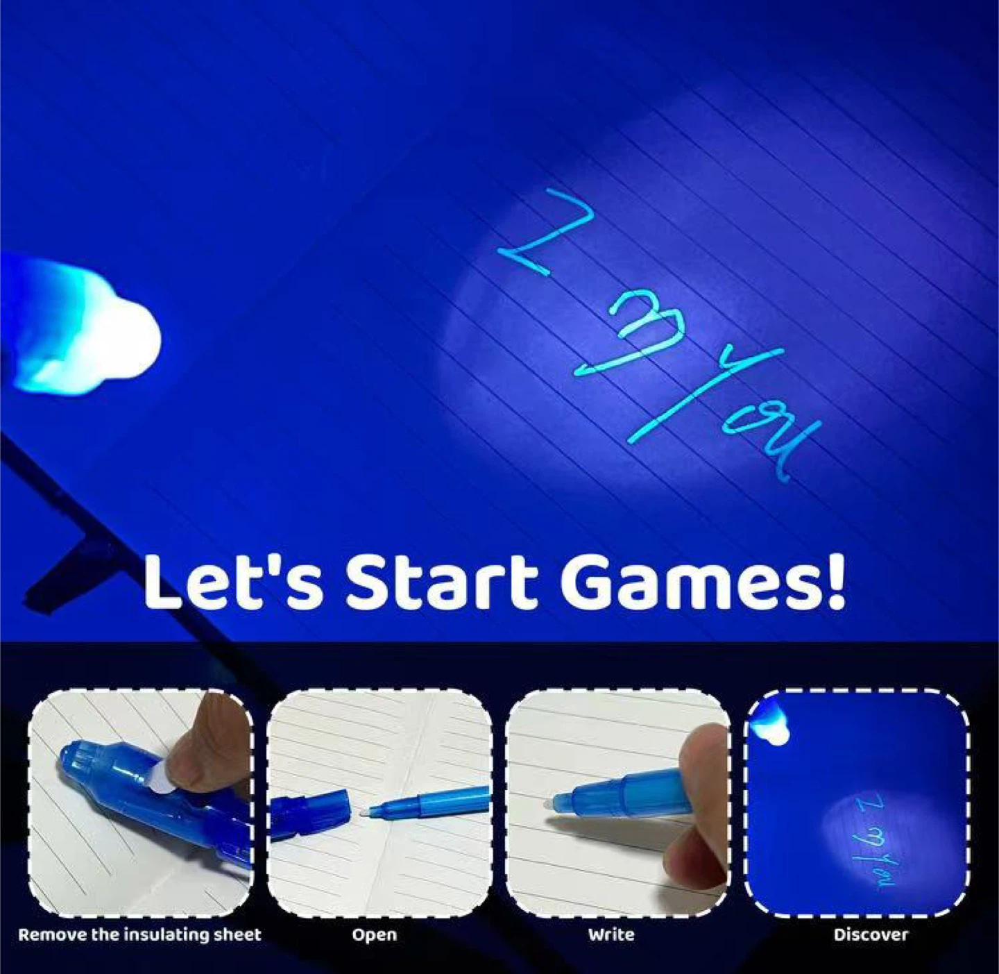 32pcs  Invisible Ink Pens with UV Light - photo 5