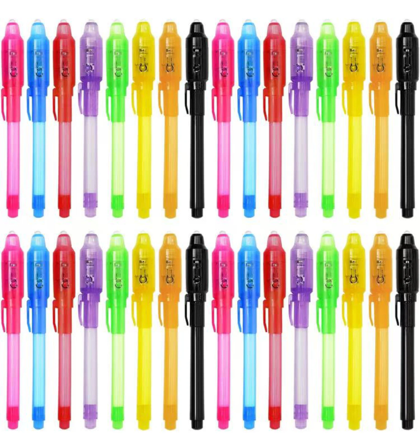 32pcs  Invisible Ink Pens with UV Light