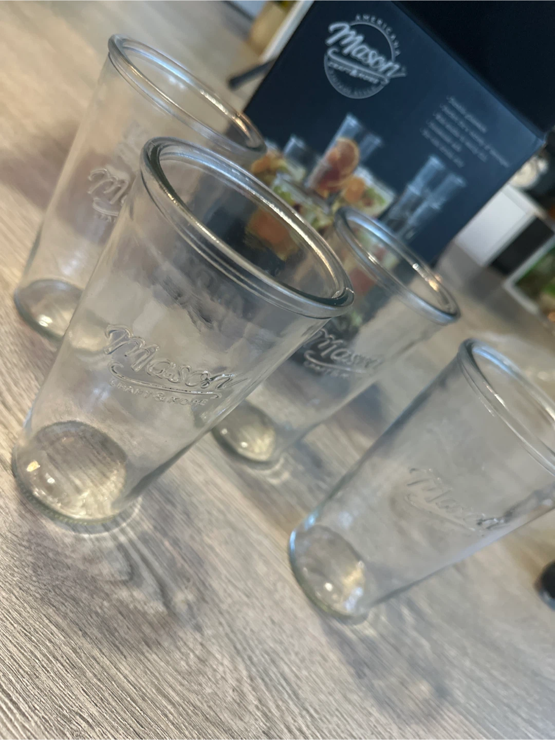 Brand New Mason Craft & More 4 Piece Glass Tumbler Set - photo 4