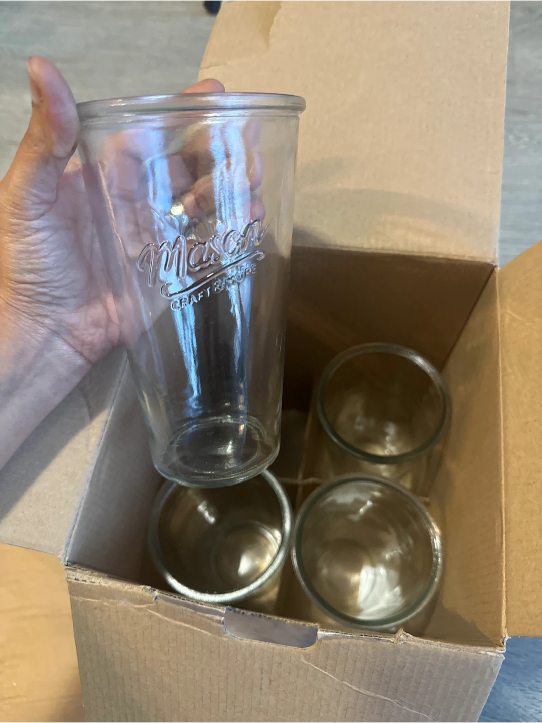 Brand New Mason Craft & More 4 Piece Glass Tumbler Set - photo 3