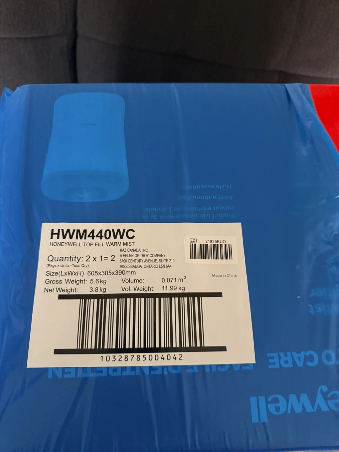 NEW! - Honeywell HWM440WC Warm Mist Humidifier - photo 2