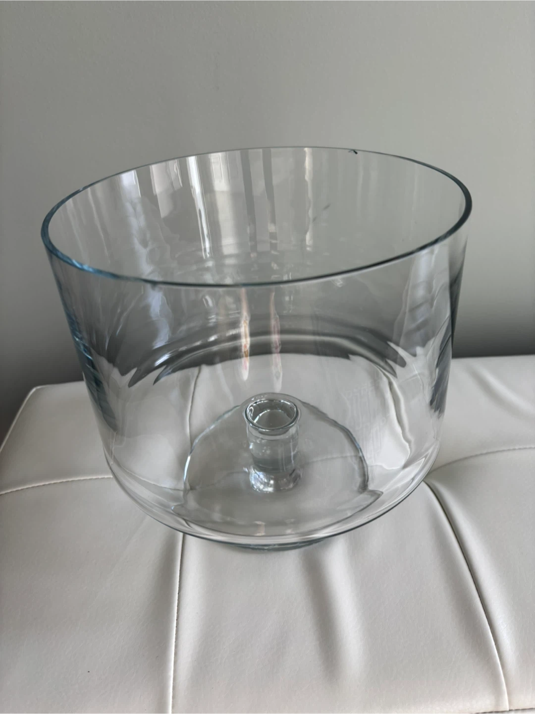 Clear Glass Vase or Salad Bowl