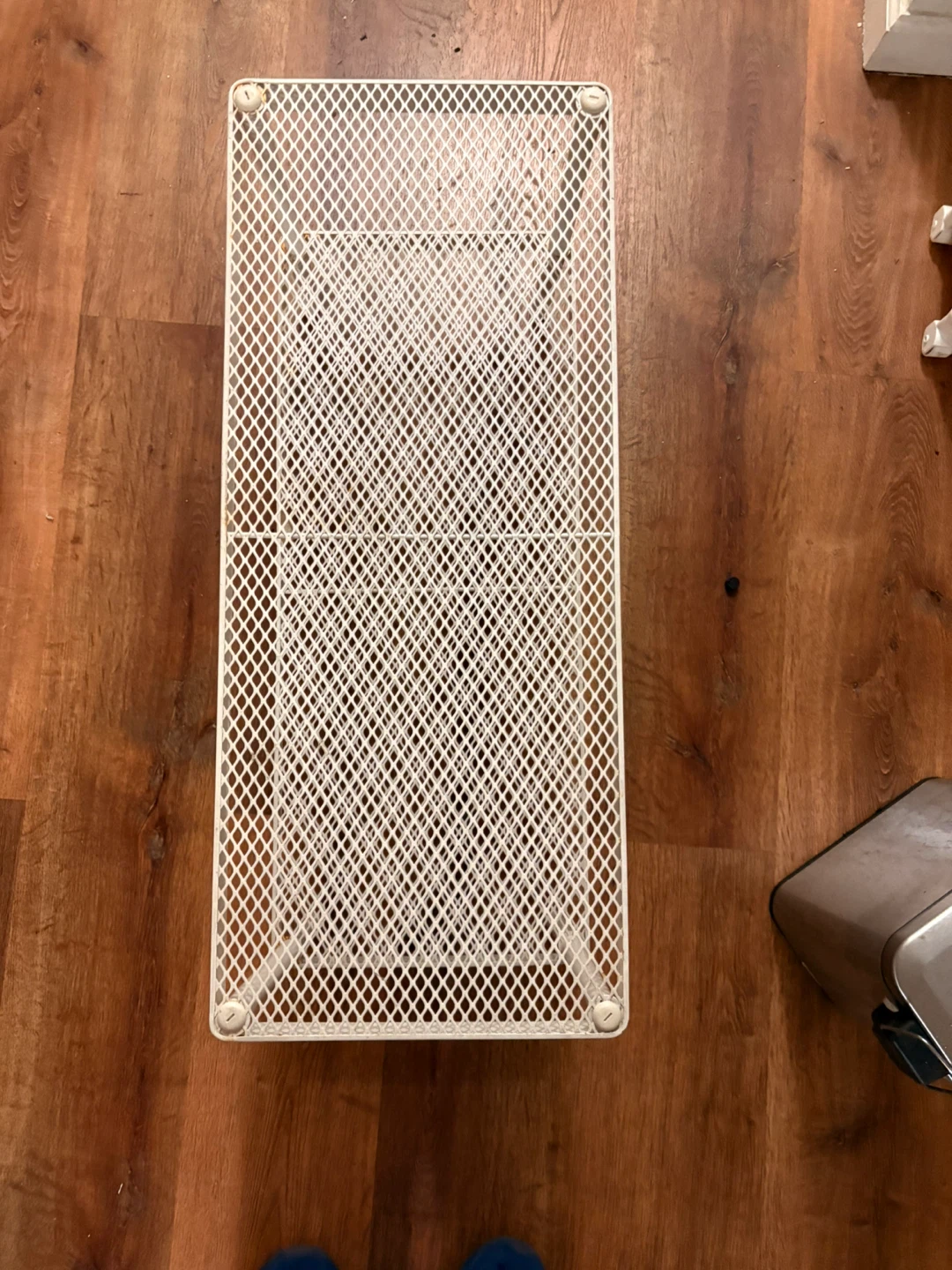 White Mesh Storage Shelf - photo 2