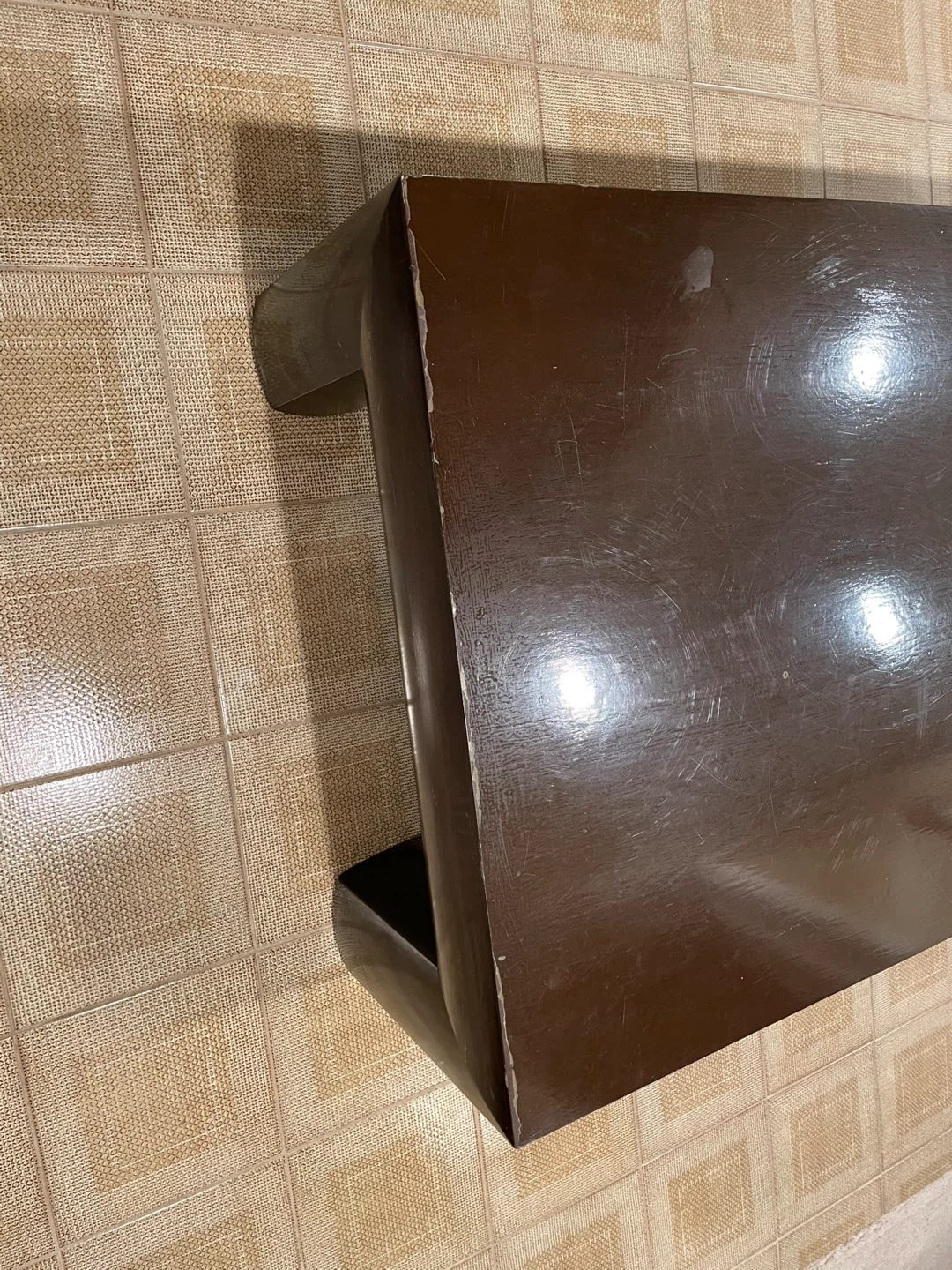 Dark Brown Rectangular Coffee Table - photo 3