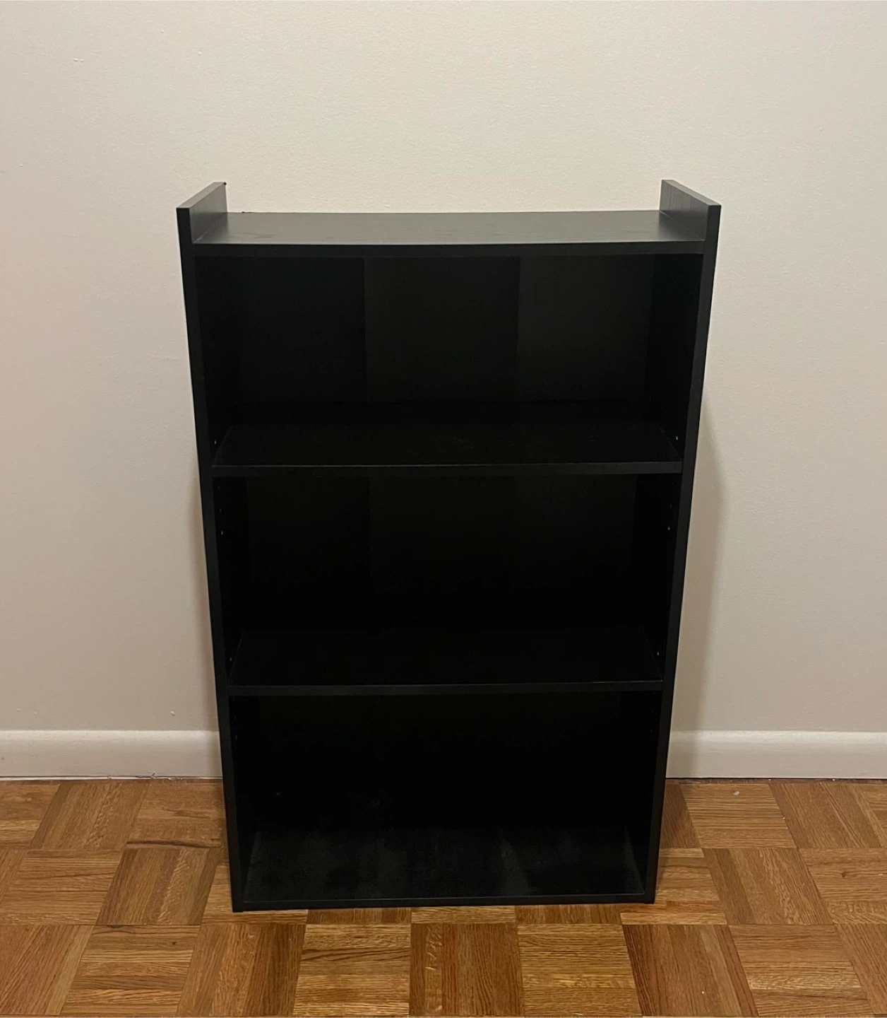 Black 3-Shelf Bookshelf