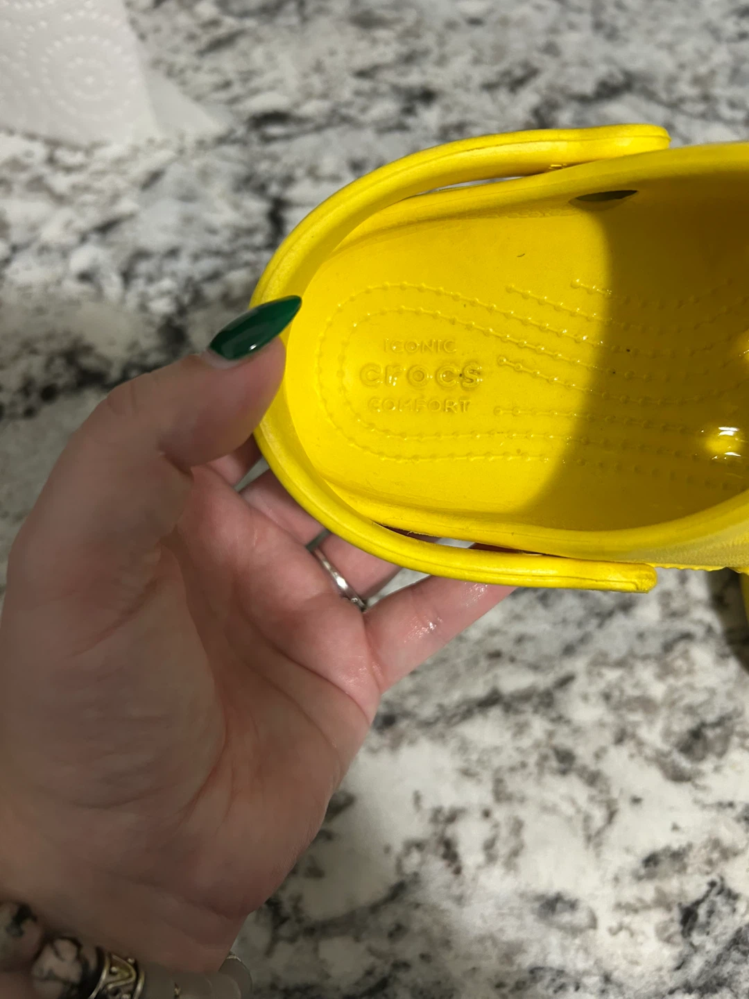 Kids Yellow Crocs Size 13 - photo 2