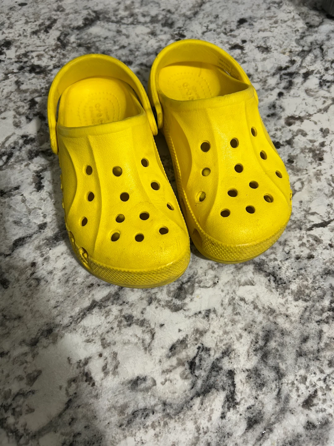 Kids Yellow Crocs Size 13