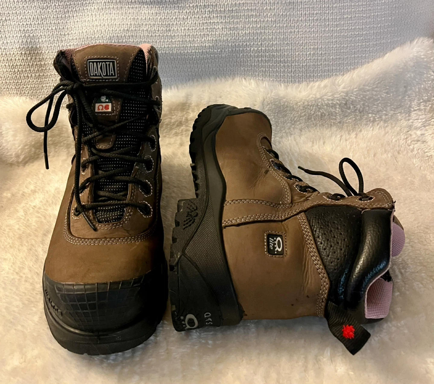 Dakota Steel Toe Safety Work Boots Women Size 8