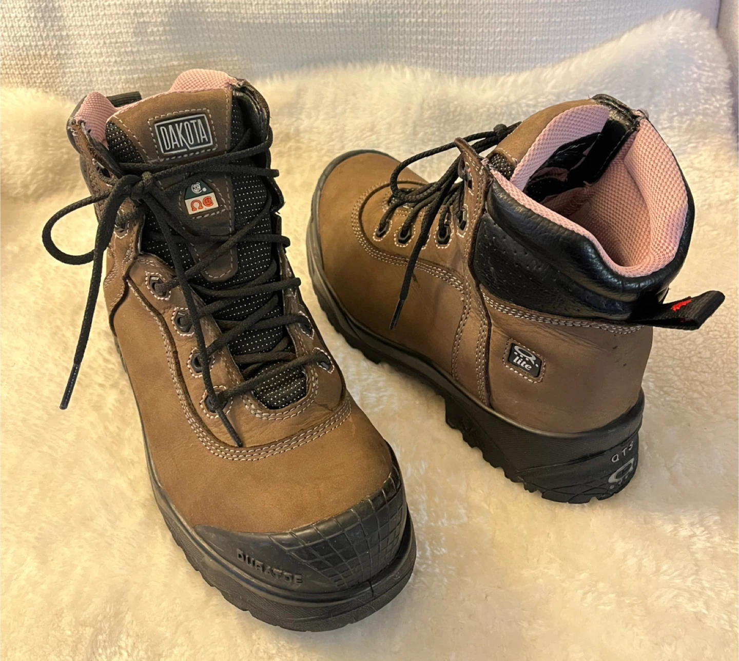 Dakota Steel Toe Safety Work Boots Women Size 8 - photo 3