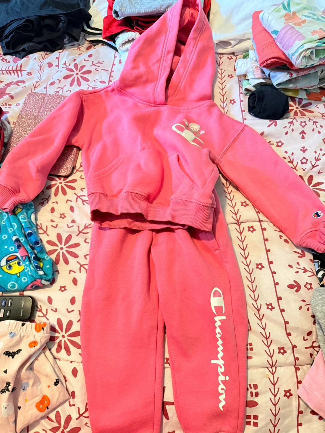 Champion Pink Hoodie and Jogger Set - Size 3T