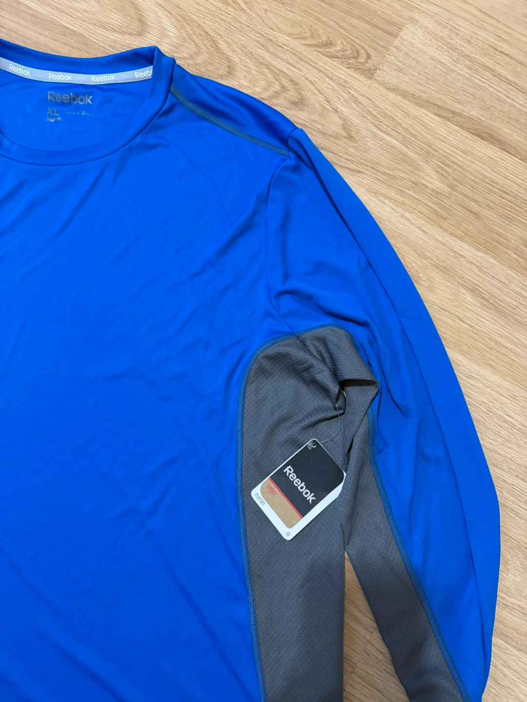 Reebok Men's Long Sleeve Athletic Shirt - Blue - XL - photo 2