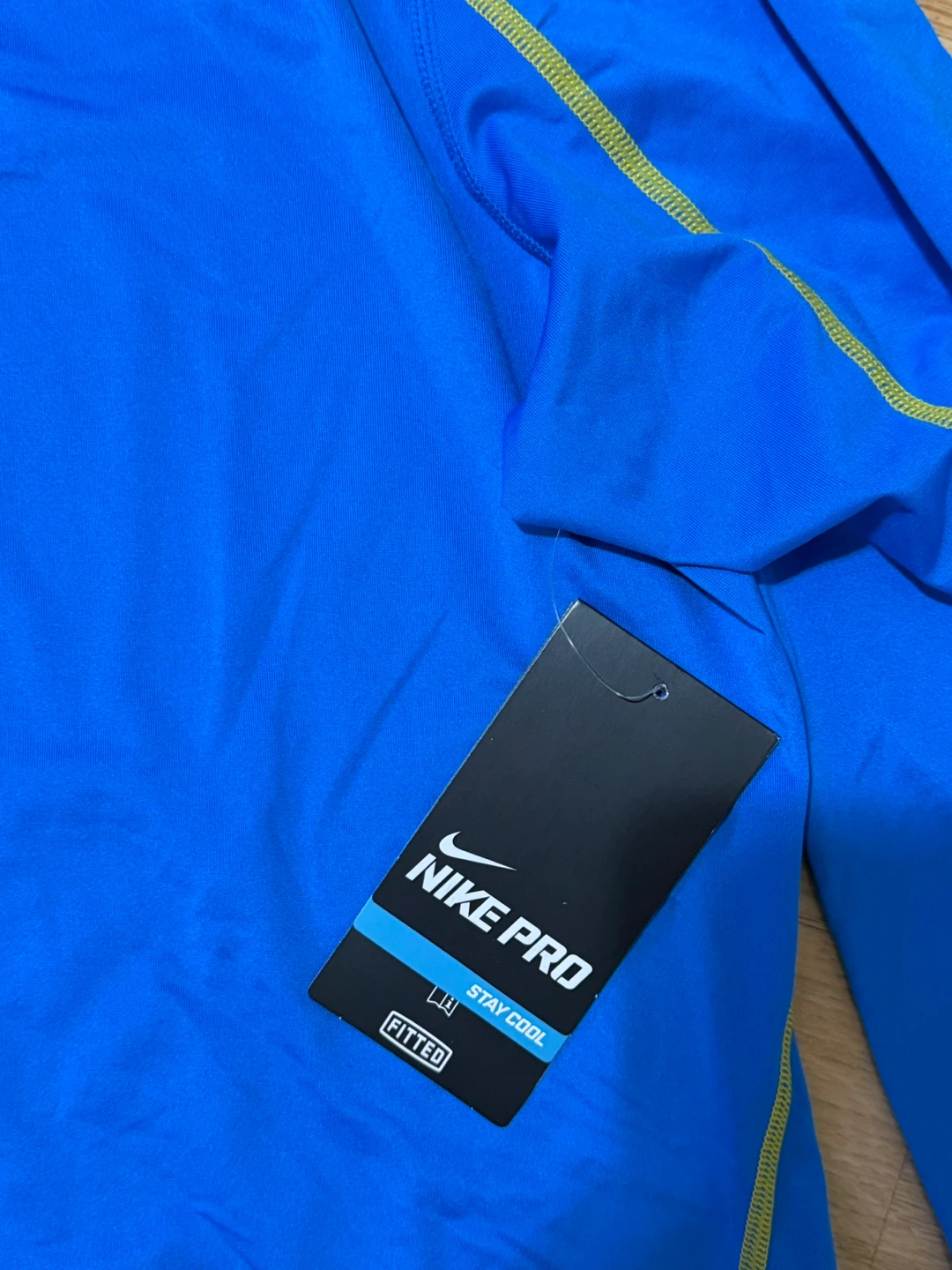 Nike Pro Dri-FIT Long Sleeve Shirt XL Blue Fitted - photo 2