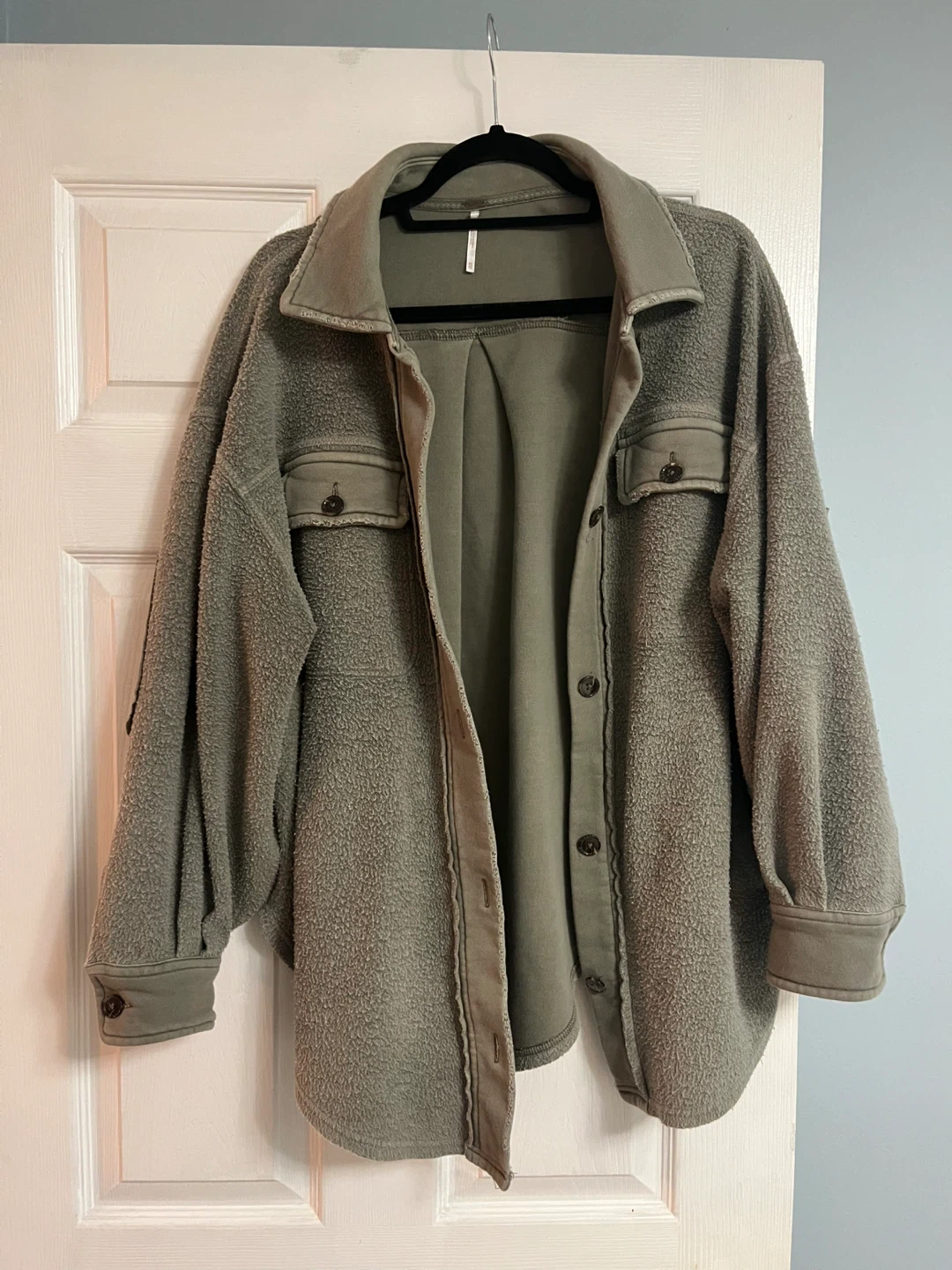 Free People Fleece Shacket Jacket XS