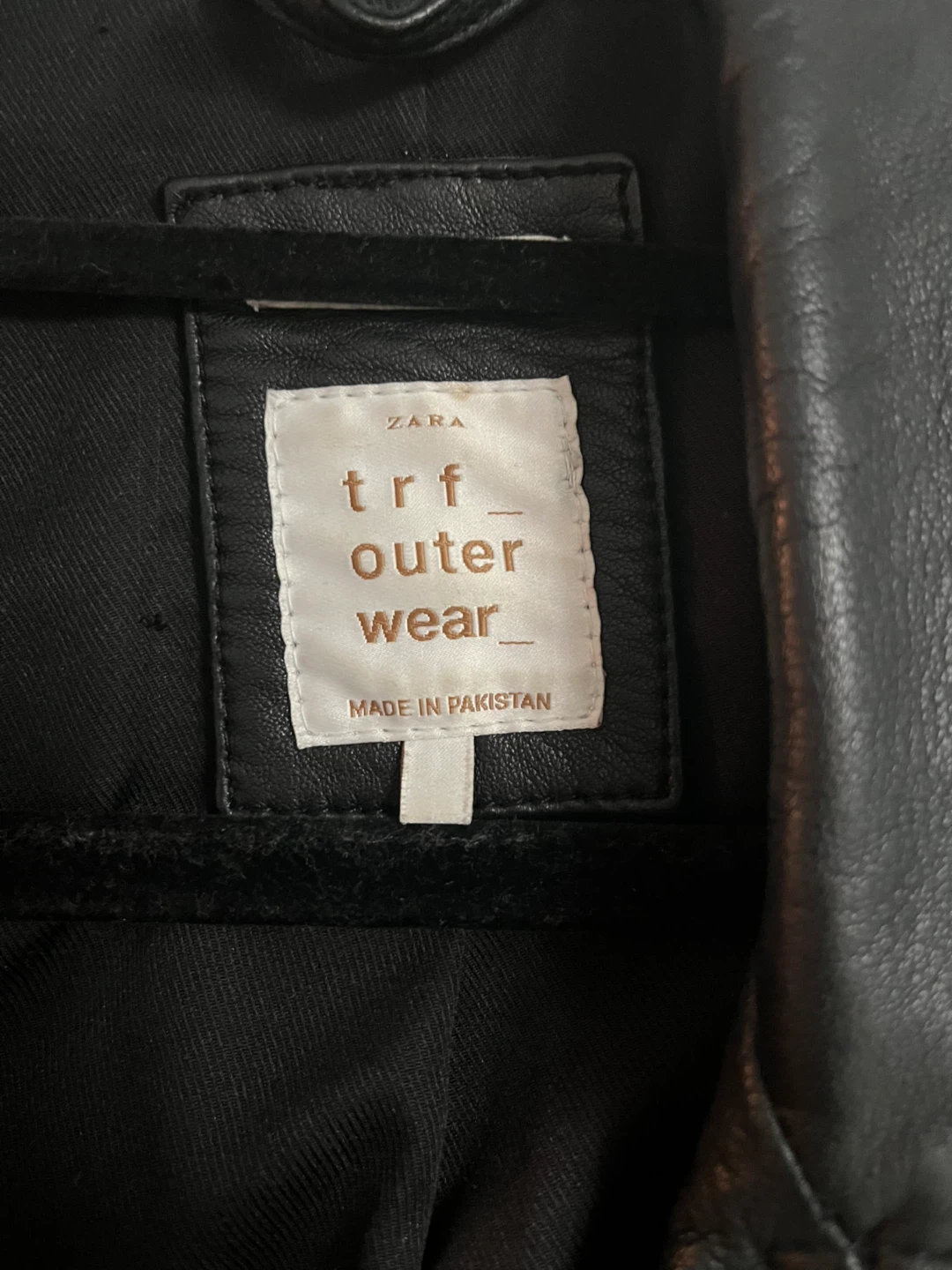 ZARA Black faux Leather Moto Jacket - photo 3