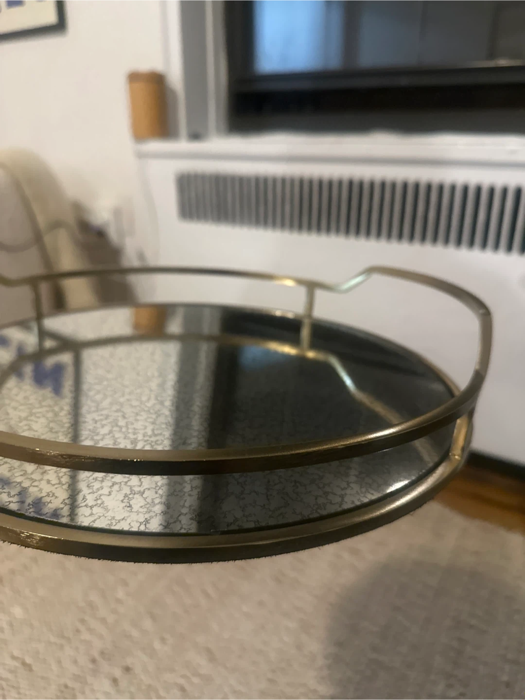 Gold Round Tray – Glam Mirror Style (Fortunoff Elements) - photo 5