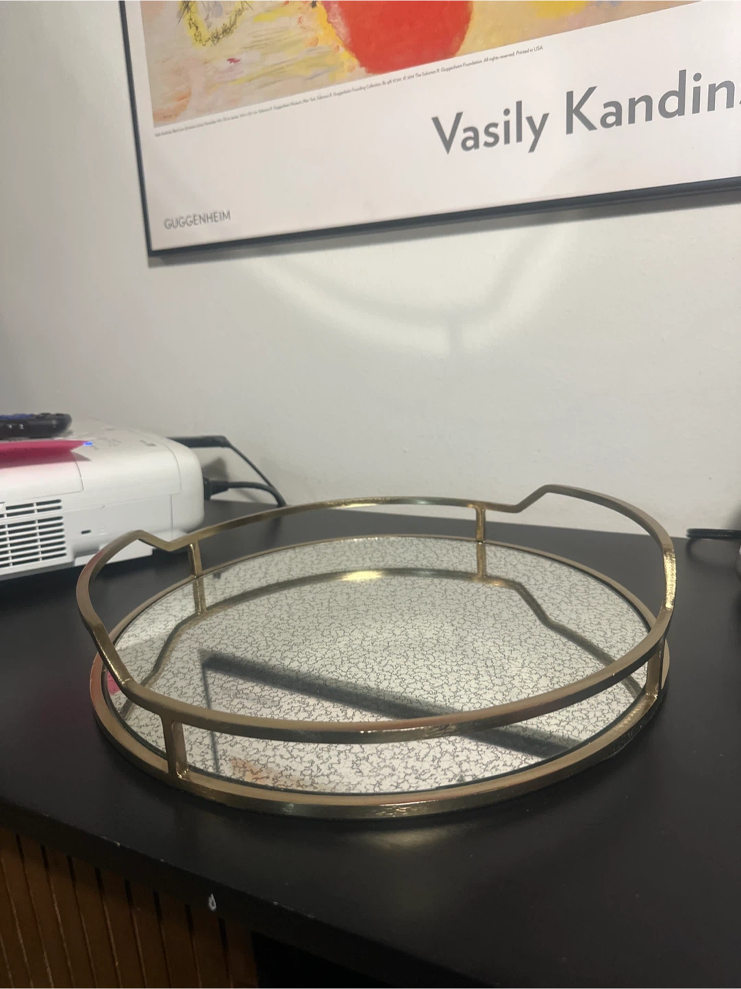 Gold Round Tray – Glam Mirror Style (Fortunoff Elements) - photo 2