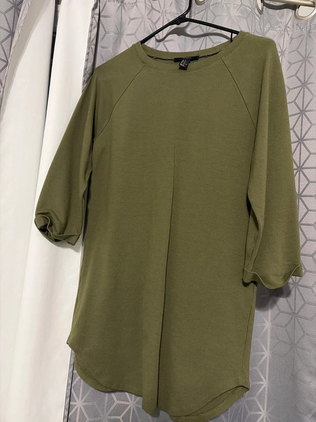 Olive Green Long Sleeve Top