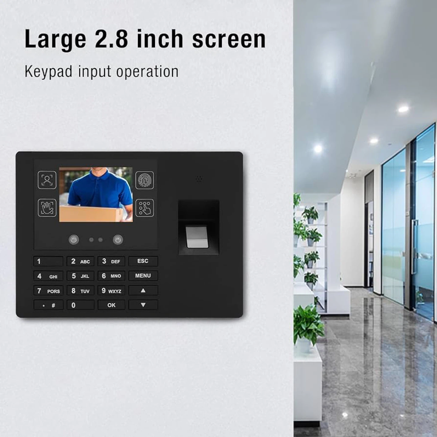 Fingerprint Time Clock Attendance System with Keypad - photo 2