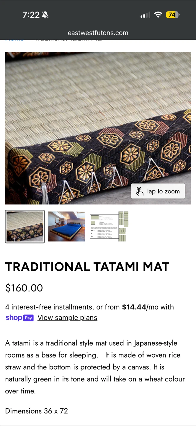 Traditional Tatami Mat