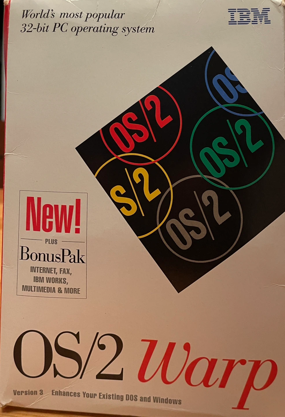 IBM OS/2 Warp Version 3 BonusPak Software with Floppy Disks