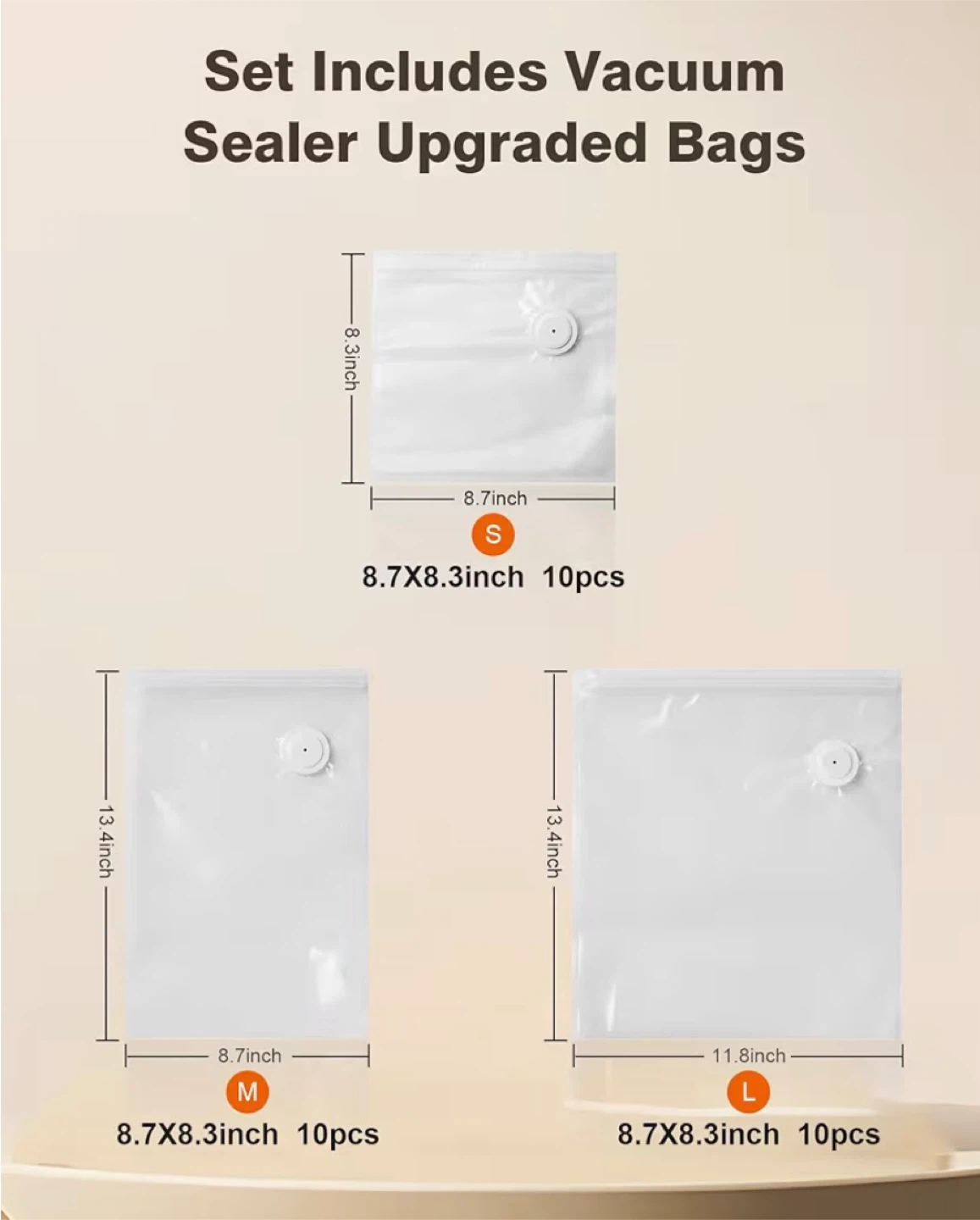 Handheld Vacuum Sealer Pump with 30 Vacuum Sealer Bags - photo 2