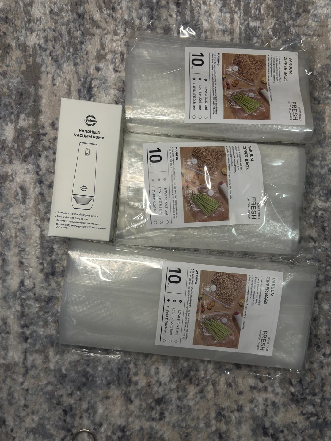 Handheld Vacuum Sealer Pump with 30 Vacuum Sealer Bags - photo 3