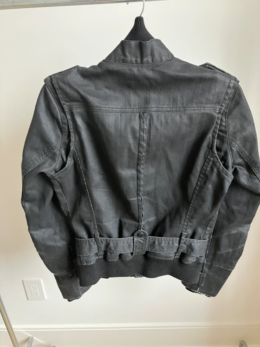 MNG Jeans Black Bomber Jacket - Size M - photo 5