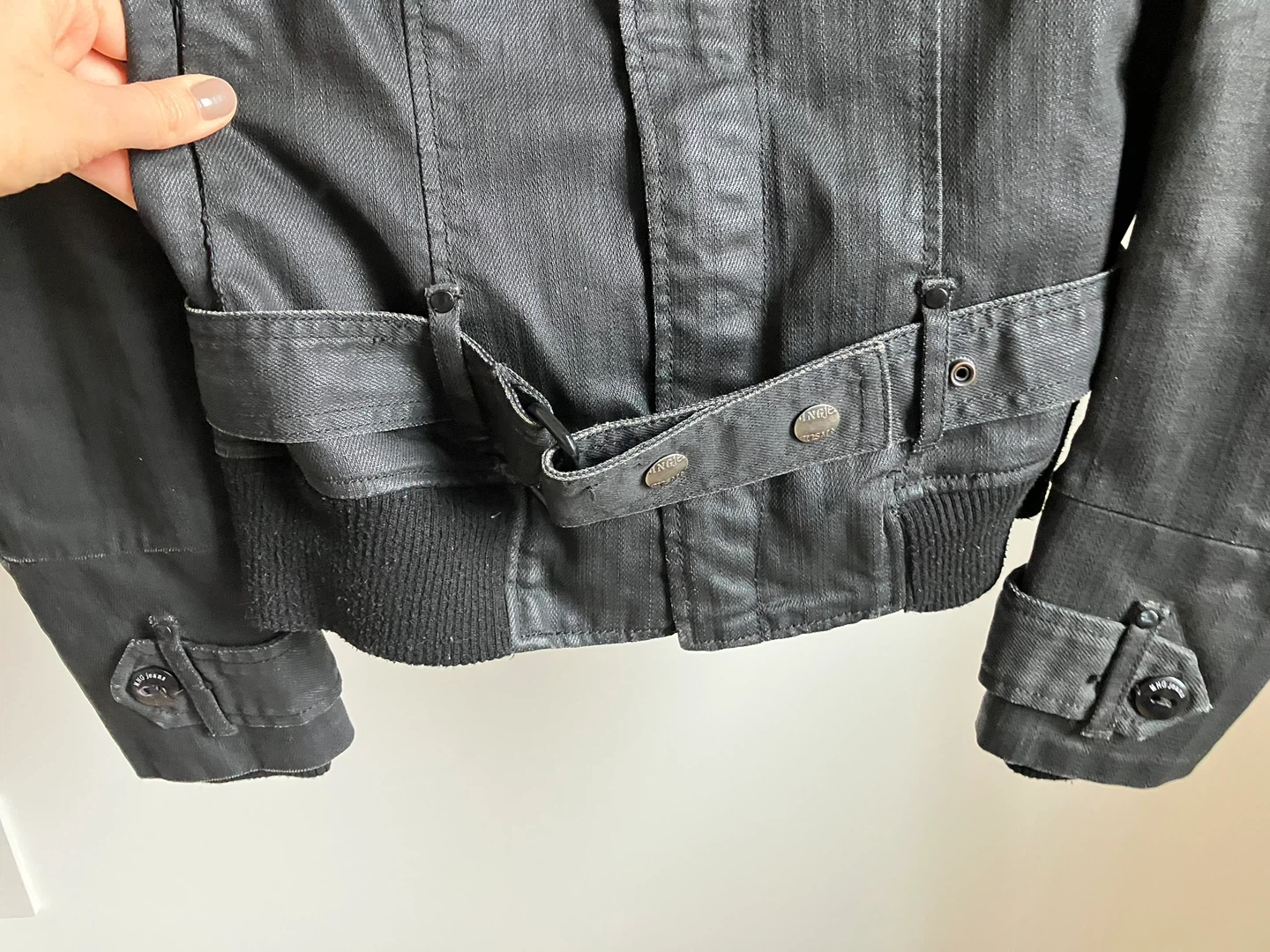 MNG Jeans Black Bomber Jacket - Size M - photo 3